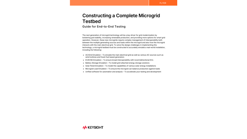 Constructing a Complete Microgrid Testbed